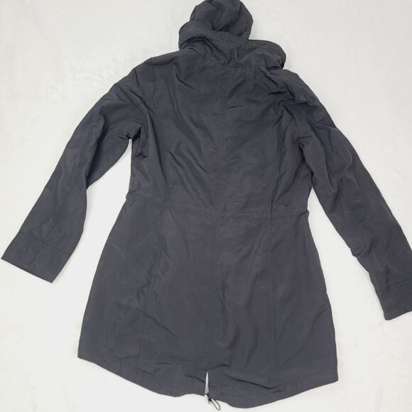 Michael Kors Women's Black Anorak Hooded Rain Parka Jacket Size Small - Picture 3 of 11